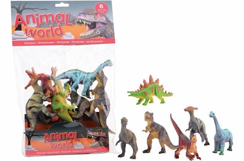 Set di Dinosauriche Diverse Specie 6 Pezzi