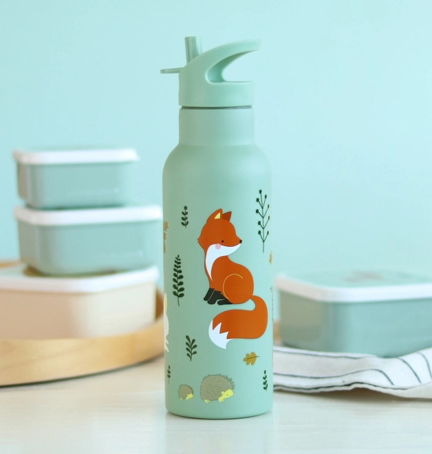 A Little Lovely Company Bottiglia in acciaio inox 500 ml – Amici della foresta