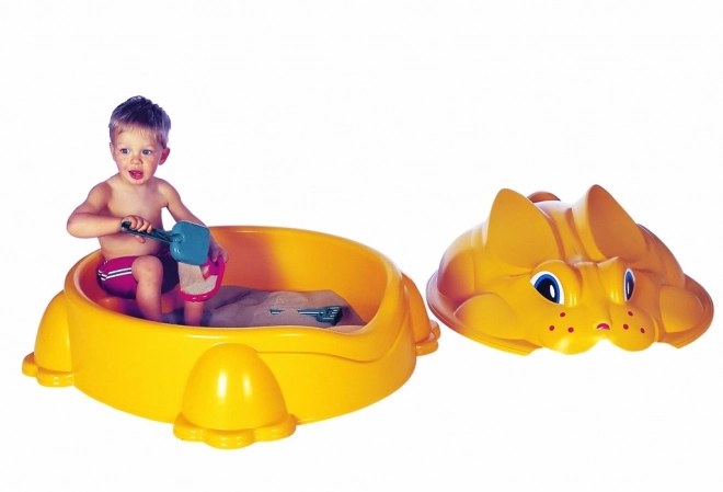 piscina per bambini coniglio gialla con coperchio