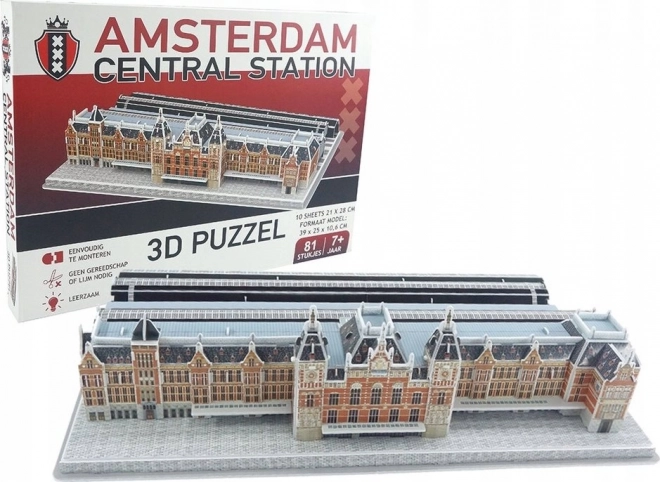 Puzzle 3D Stazione Centrale di Amsterdam