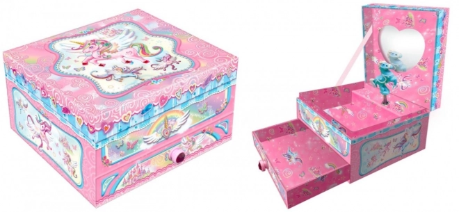 Carillon con cassetto Unicorno