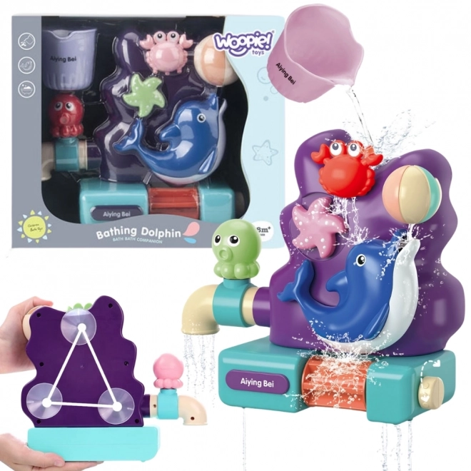 Woopie giocattolo da bagno delfino con bicchiere