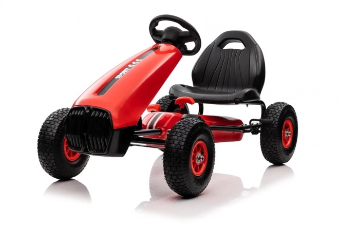 Gokart a pedali rosso