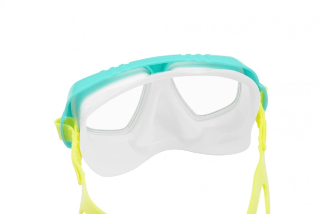 Maschera da immersione Bestway con tubo verde 24018