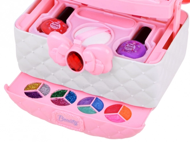 Grande beauty case rosa set trucco