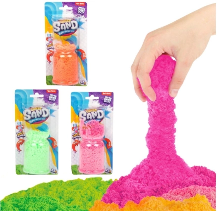 Sabbia magica fluida – massa modellabile creativa, 25 g, 3 colori