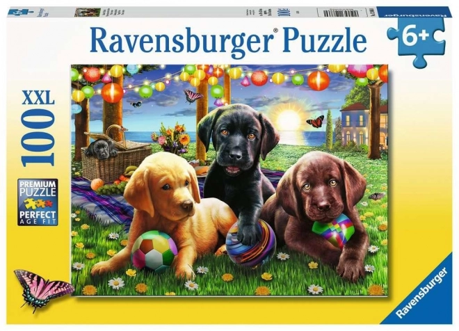 Puzzle RAVENSBURGER Pic Nic con Cani XXL 100 Pezzi