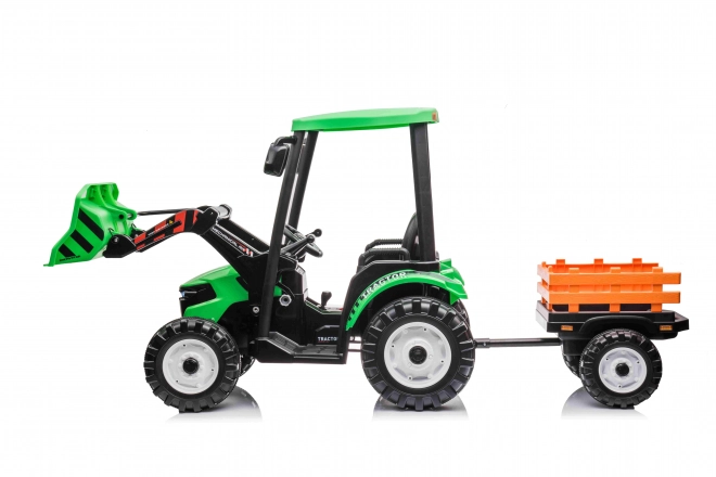 MEGA Trattore D68 con rimorchio verde