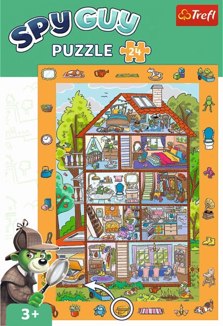 Puzzle di osservazione Spy Guy a Casa 24 pezzi