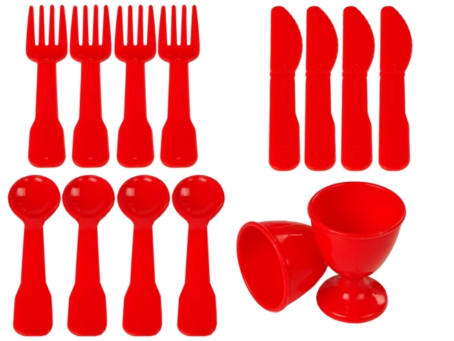 Set da Cucina per Bambini con Caraffa, Tazze e Piattini - 42 Pezzi