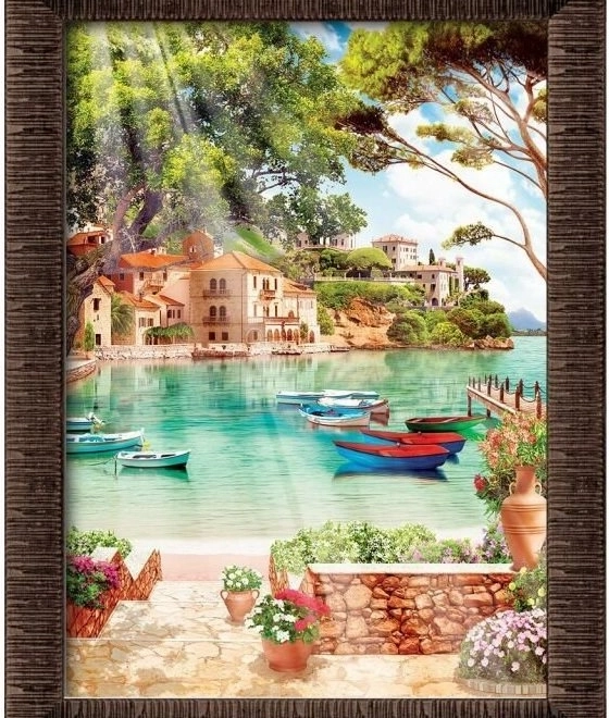Puzzle con cornice e colla Buongiorno 1000 pezzi