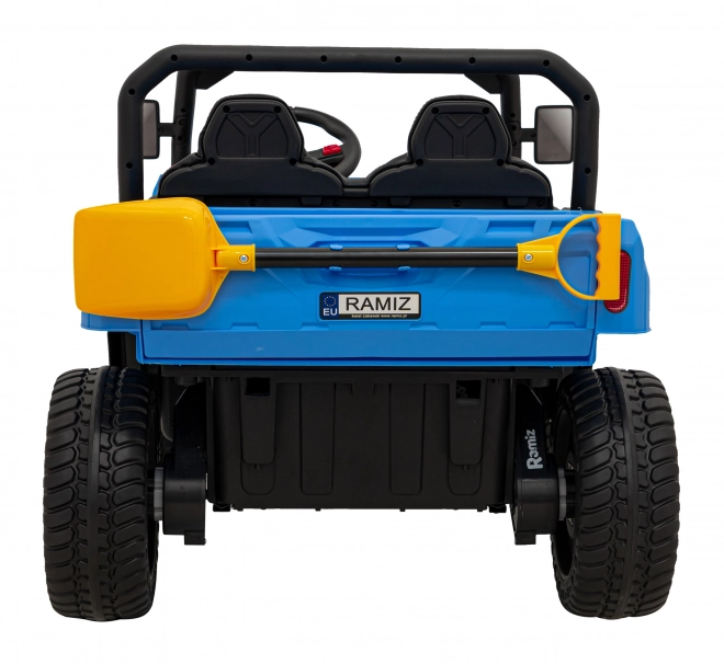Macchinina per bambini Pick-Up Speed 900 Blue + trazione 4x4 + pala mobile + portabagagli + telecomando + pala + LED audio