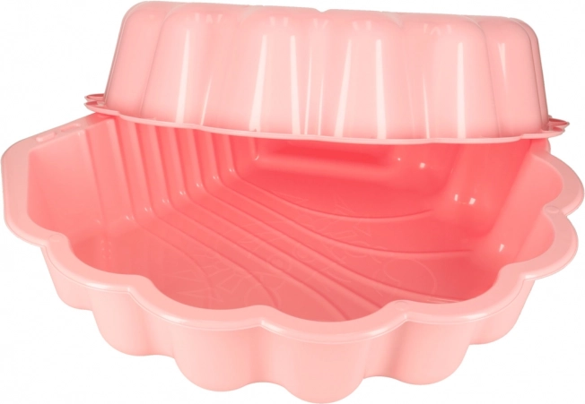 chiusura piscina e sabbiera a biscotto rosa in uno