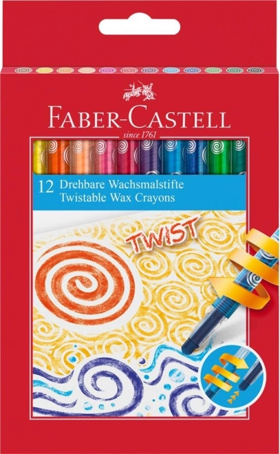 Pastelli a cera Twist 12 colori FABER-CASTELL