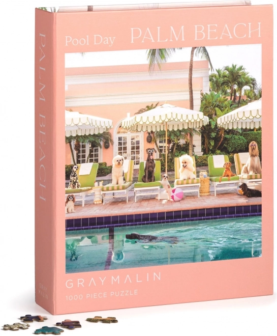 Puzzle Al Pool di Palm Beach 1000 pezzi