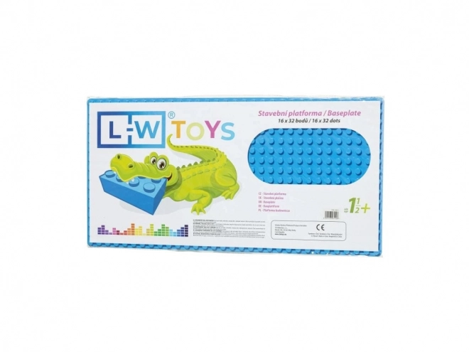 Tavoletta di Costruzione per Bambini 16x32 Punti Blu