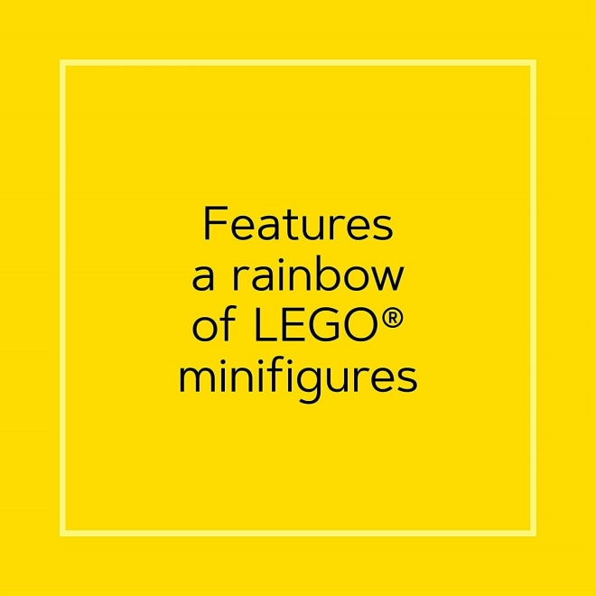 Puzzle LEGO arco iris di minifigure 1000 pezzi