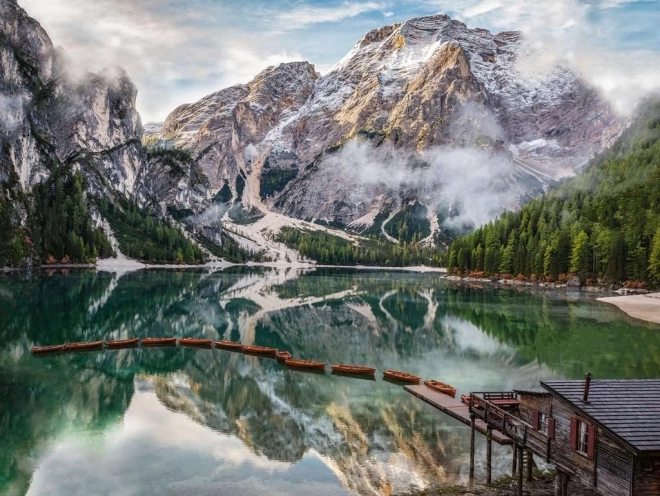 Puzzle Ravensburger Lago di Braies 1500 Pezzi