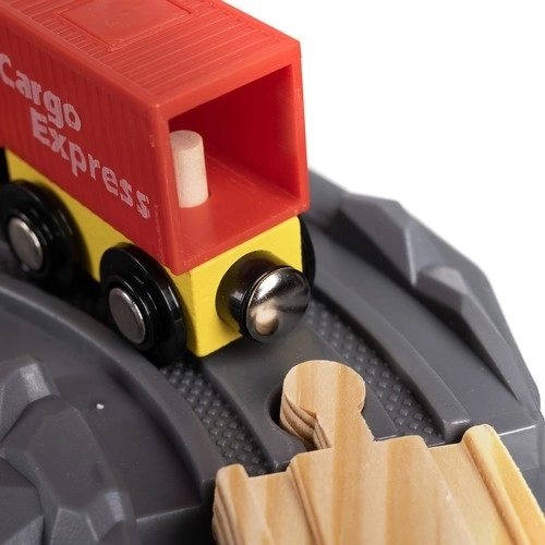 Trenino in legno a batteria per bambini