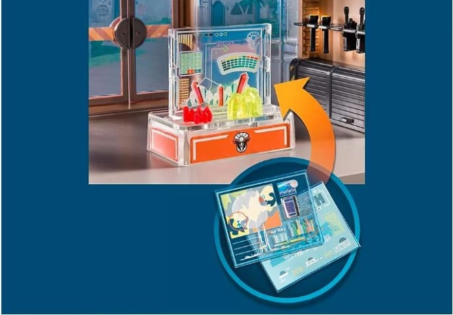 Laboratorio ricco di dettagli realistici