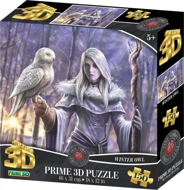 Puzzle 3D Gufo Invernale 150 Pezzi