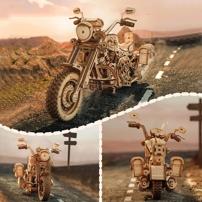 Puzzle 3D in Legno Cruiser Motorcycle 420 Pezzi