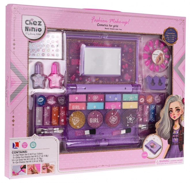 Set trucco con specchio per bambini