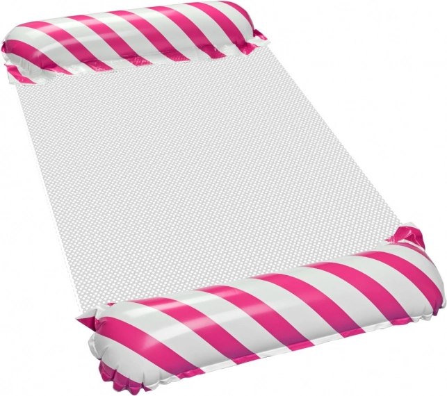 Lettino gonfiabile rosa per spiaggia e piscina