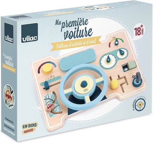 Vilac Cruscotto in legno con volante per bambini