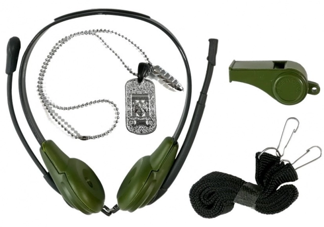 Set militare con pistola e accessori