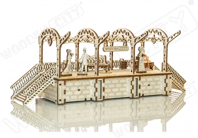 Puzzle 3D Stazione Ferroviaria in Legno