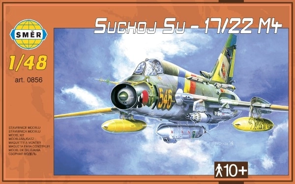 Modello di aereo Suchoj SU-17/22 M4 in plastica in scala 1:48