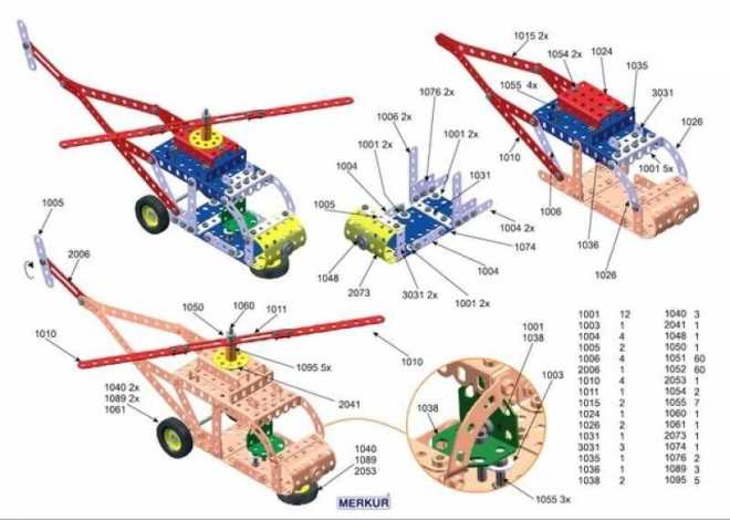 Costruzioni MERKUR 30 Modelli