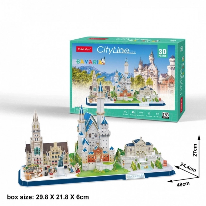 Puzzle 3D City Line Baviera