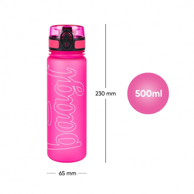 Borraccia BAAGL Tritan Logo rosa 500 ml