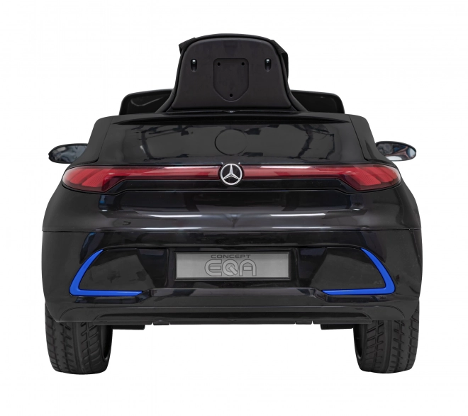 Mercedes Benz AMG EQA per bambini nero + Telecomando + Cinture di sicurezza a 5 punti + EVA + Display MP3 + LED