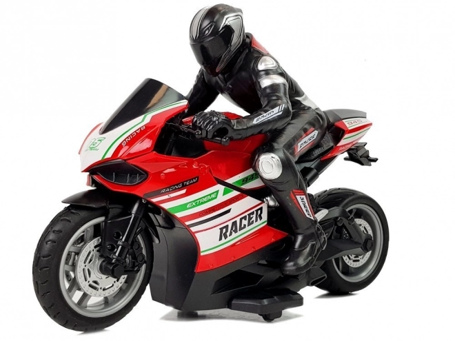 Moto da corsa telecomandato rosso