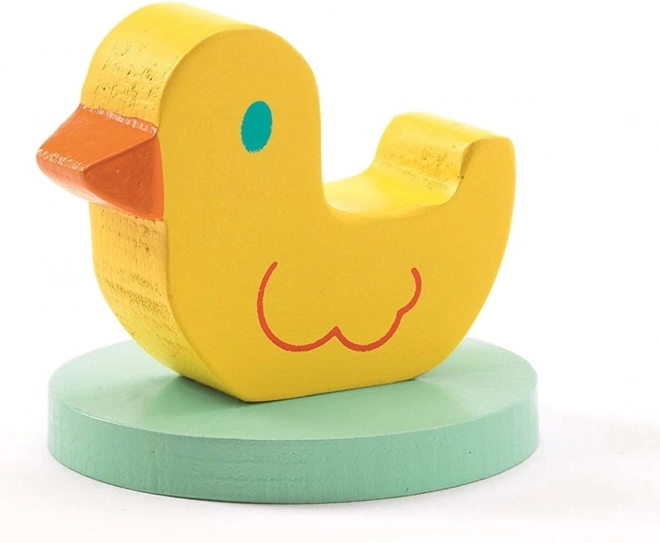 DJECO Puzzle in legno con anatroccolo e amici 5 pezzi