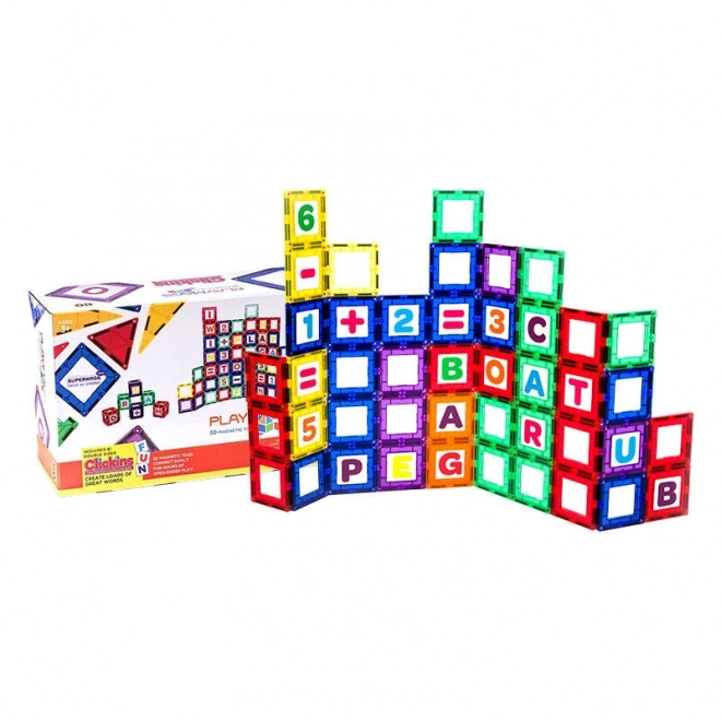 Magneti da costruzione 3D Playmags 80 pezzi