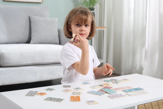 Puzzle in legno numerici Montessori