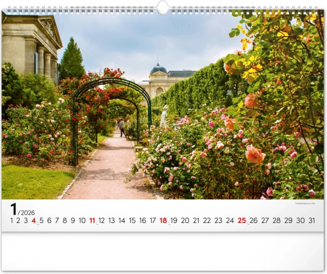 Calendario da parete Giardini 2026