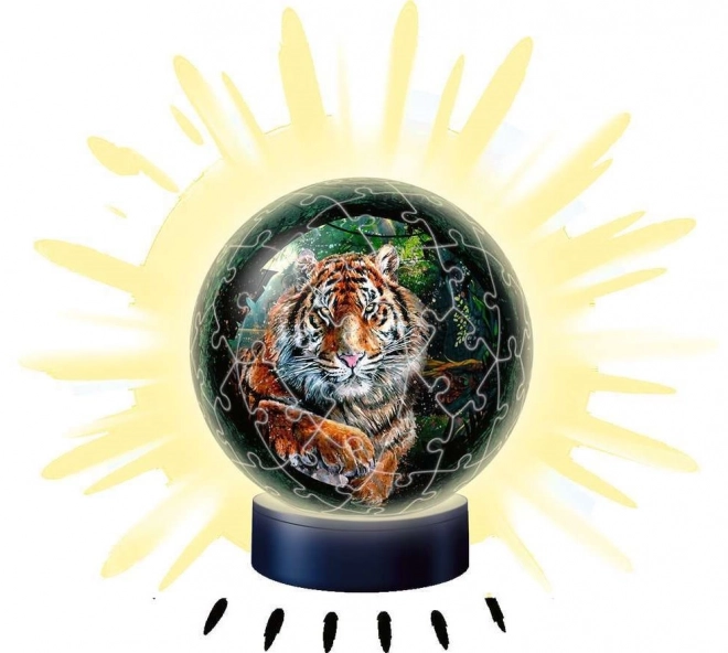 Puzzleball 3D luminoso tigre 72 pezzi