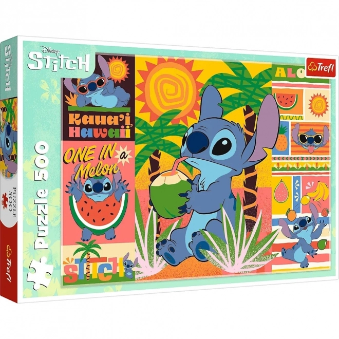 Puzzle 500 pezzi Vacanze con Stitch