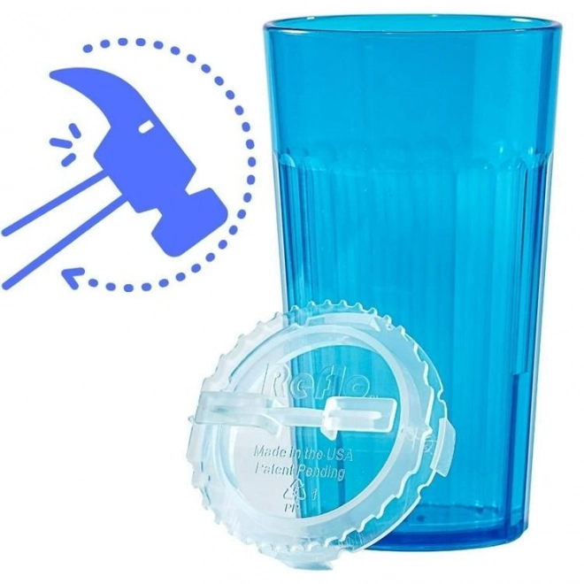 Tazza da allenamento infrangibile per bambini Reflo blu