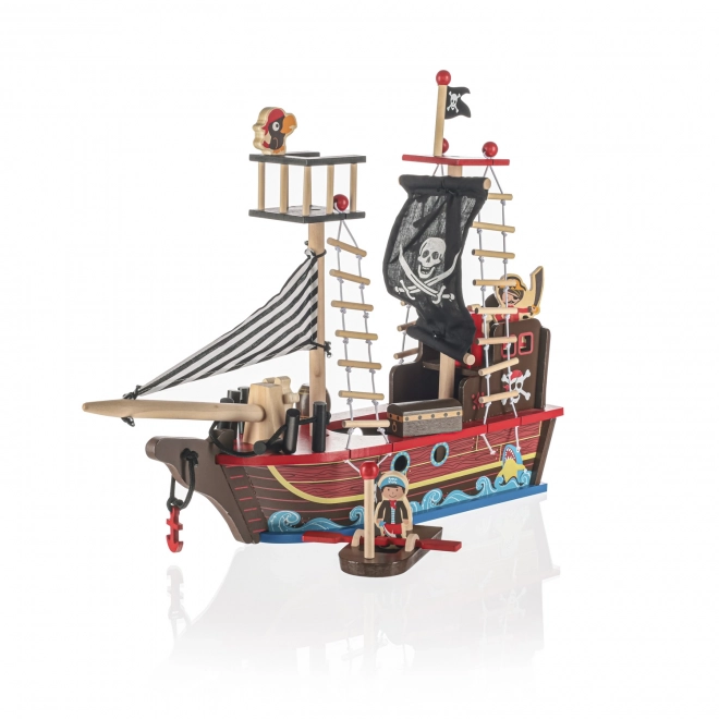 Nave Pirata in Legno Bambini