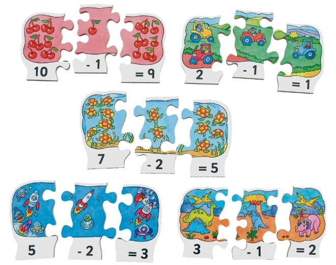 Puzzle in Legno per Sottrazione Just Jigsaws