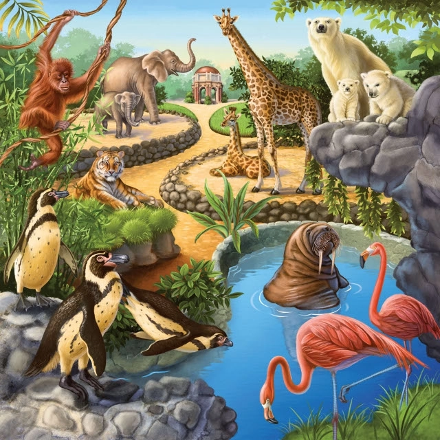 Puzzle Animali Domestici Set da 3