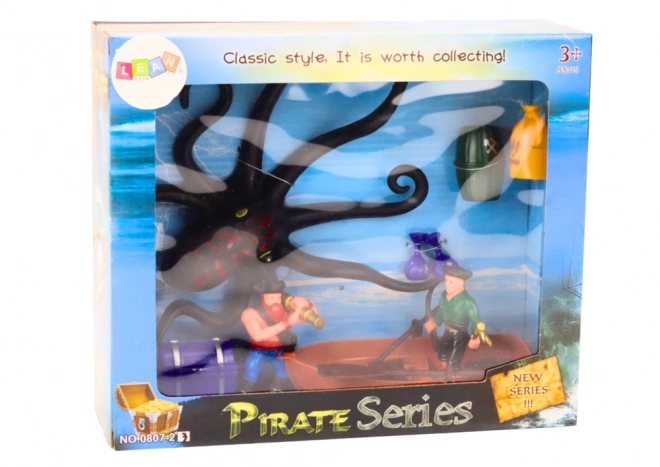 Set di figure Pirati con Polpo e Accessori