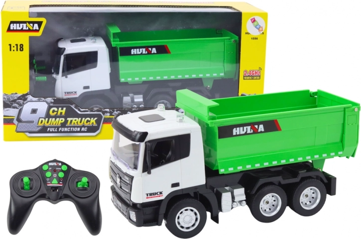 Camion verde telecomandato a lunga distanza