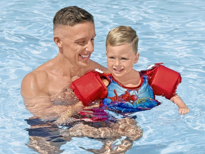 Kamizelka da Nuoto con Maniche Spider-Man per Bambini 3-6 Anni